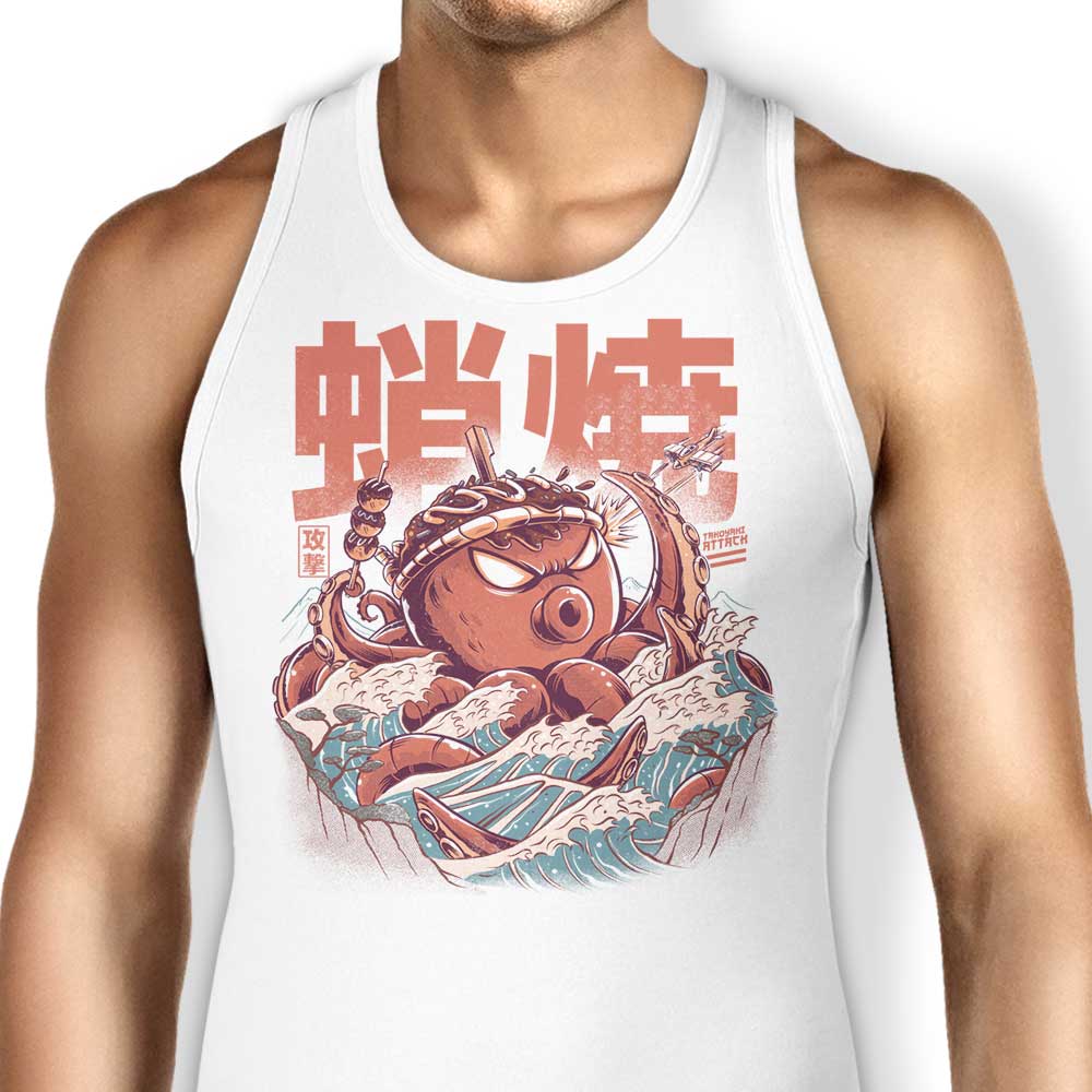 Takoyaki Attack Tank Top - Adult & Kids T-Shirts, Sweatshirts & Hoodies apparel design preview 1
