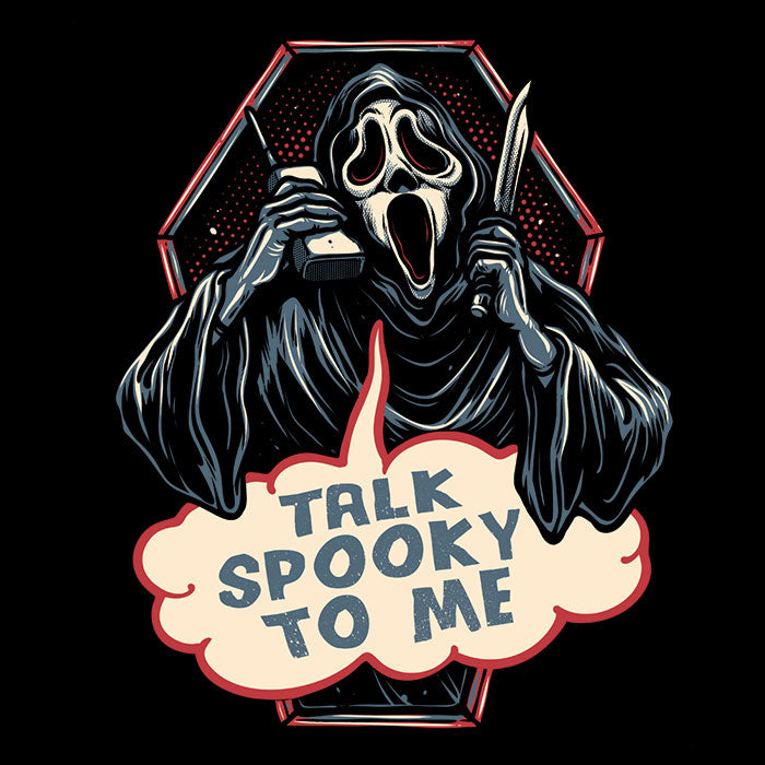 Talk Spooky to Me Men's Apparel - Adult & Kids T-Shirts, Sweatshirts & Hoodies apparel design preview 2