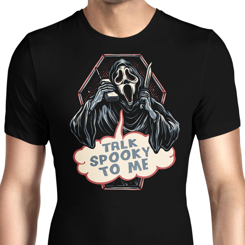 Talk Spooky to Me Men's Apparel - Adult & Kids T-Shirts, Sweatshirts & Hoodies apparel design preview 1