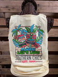 Southern Chics Aloha Let's Luau Tiki Beach Comfort - Adult & Kids T-Shirts, Sweatshirts & Hoodies apparel design preview 1