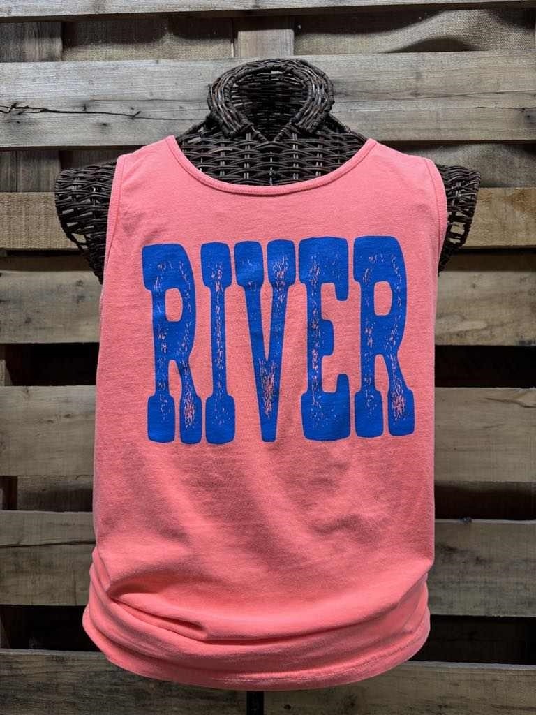 Southern Chics River Comfort Colors Tank Top - Adult & Kids T-Shirts, Sweatshirts & Hoodies apparel design preview 2