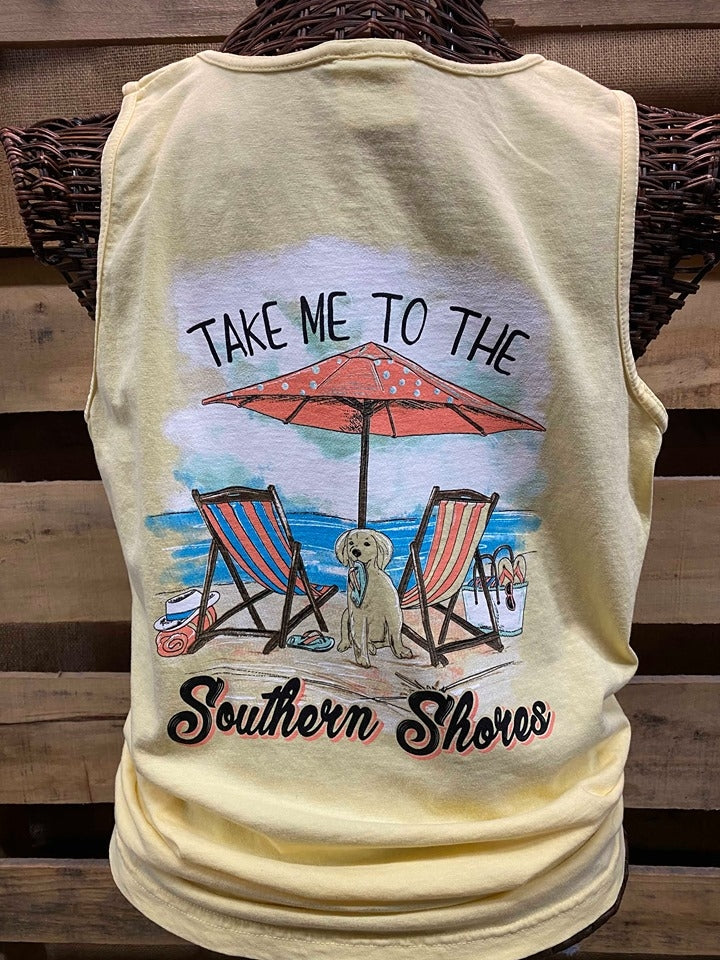 Southern Chics Apparel Take Me to the Shores Dog - Adult & Kids T-Shirts, Sweatshirts & Hoodies apparel design preview 1