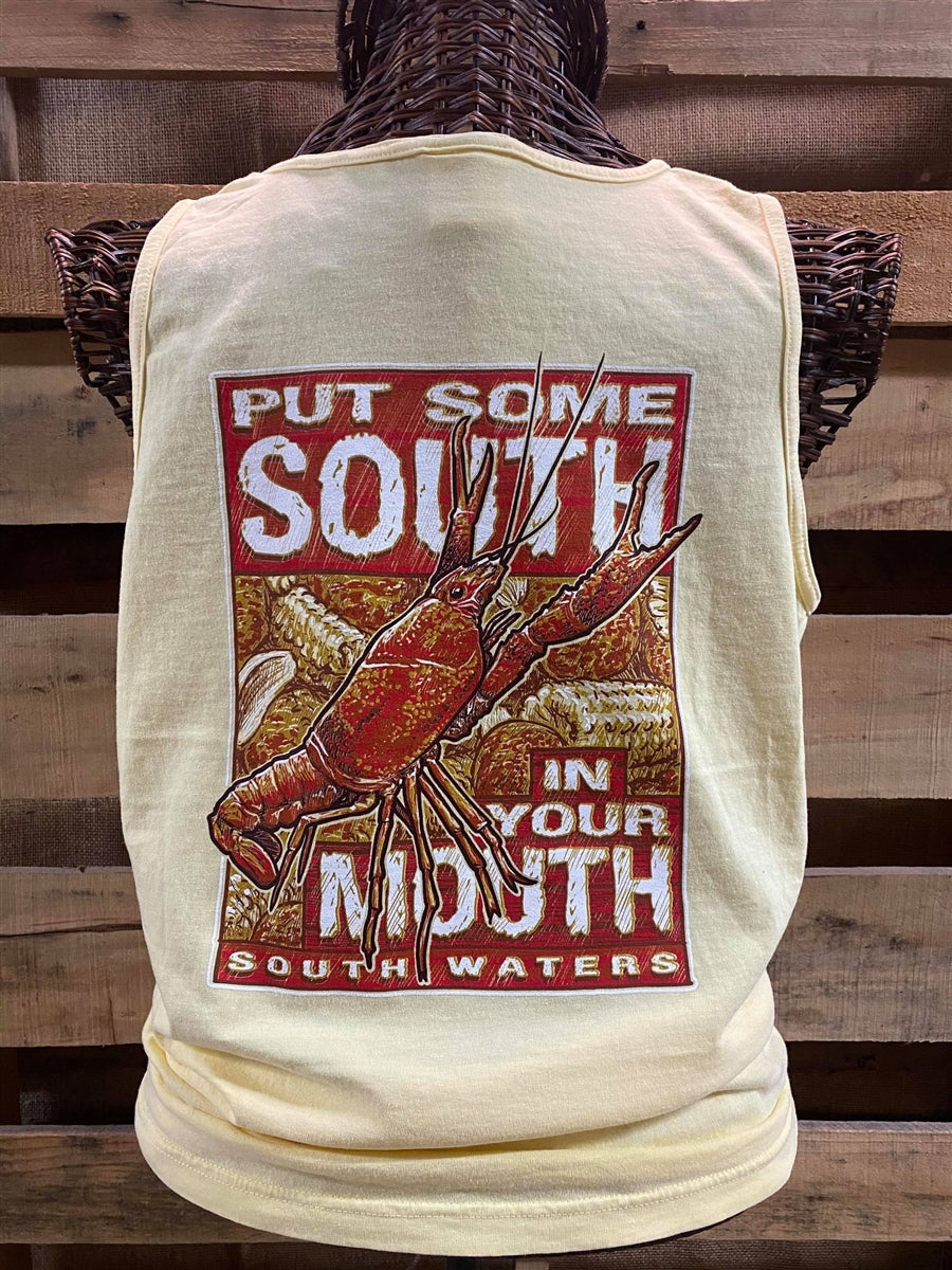 South Waters in Your Mouth Crawfish Comfort Colors - Adult & Kids T-Shirts, Sweatshirts & Hoodies apparel design preview 2