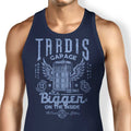 Tardis Garage Tank Top - Adult & Kids T-Shirts, Sweatshirts & Hoodies apparel design preview 1