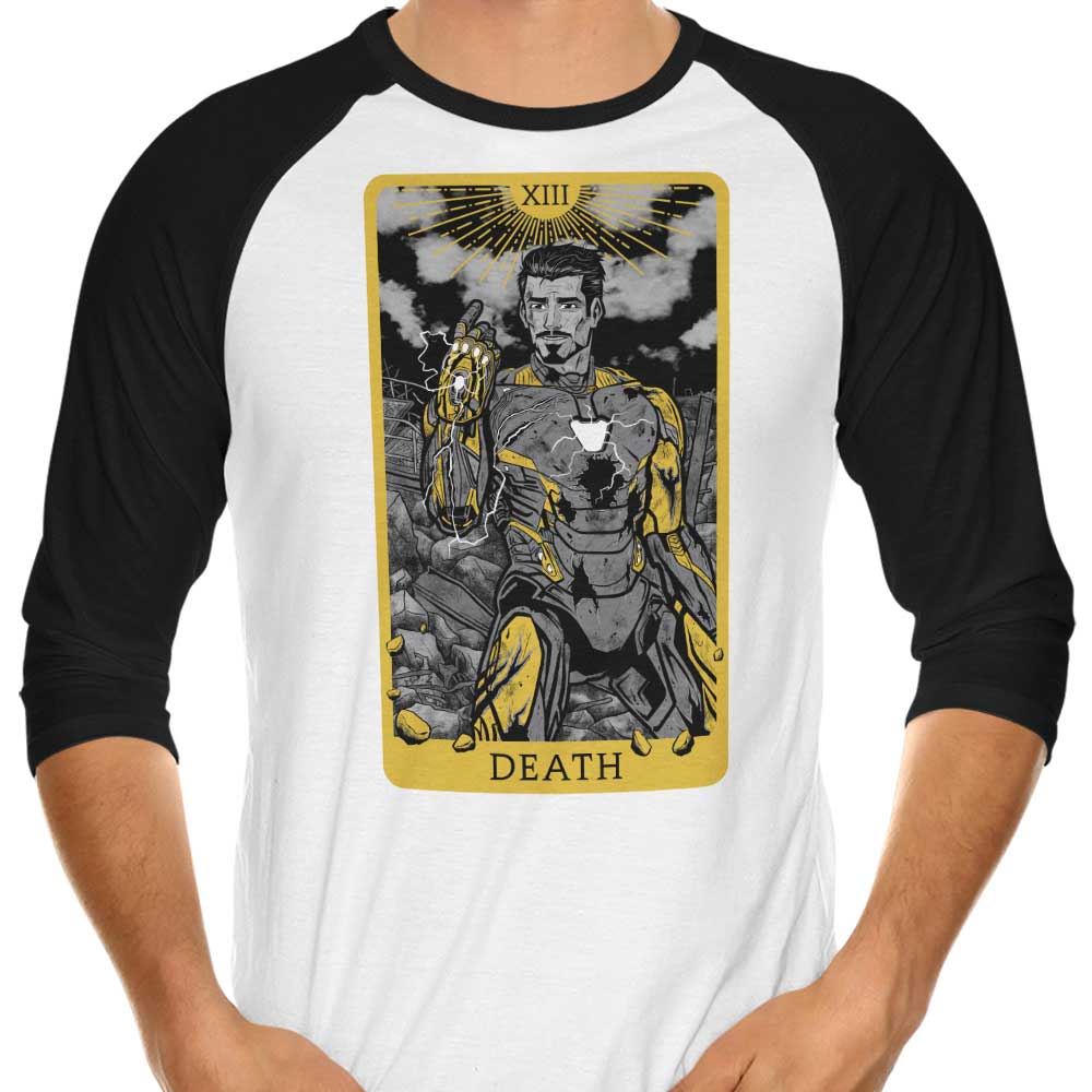Tarot: Death 3/4 Sleeve Raglan - Adult & Kids T-Shirts, Sweatshirts & Hoodies apparel design preview 1