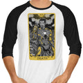 Tarot: Death 3/4 Sleeve Raglan - Adult & Kids T-Shirts, Sweatshirts & Hoodies apparel design preview 1