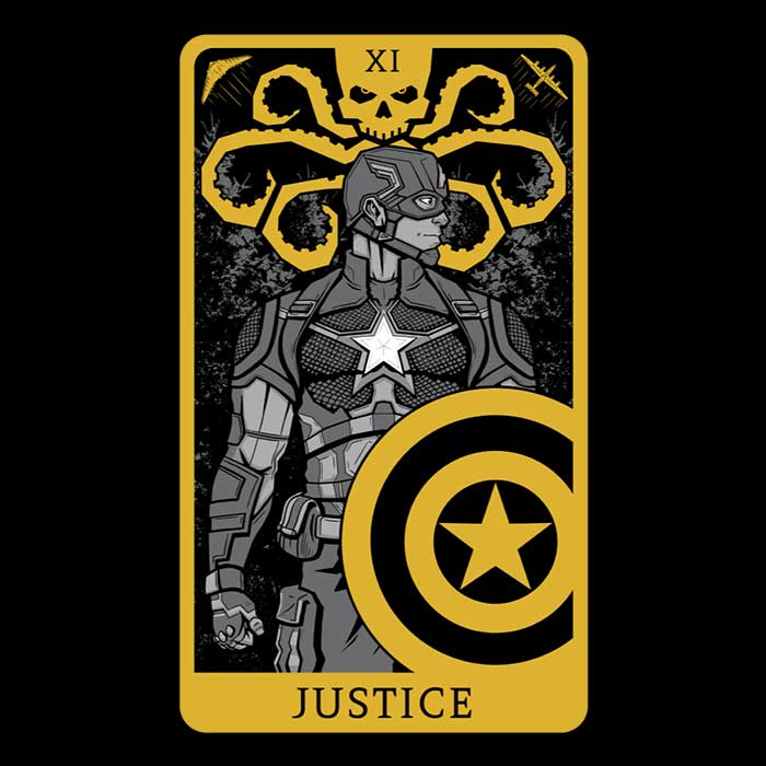 Tarot: Justice Men's Apparel - Adult & Kids T-Shirts, Sweatshirts & Hoodies apparel design preview 2
