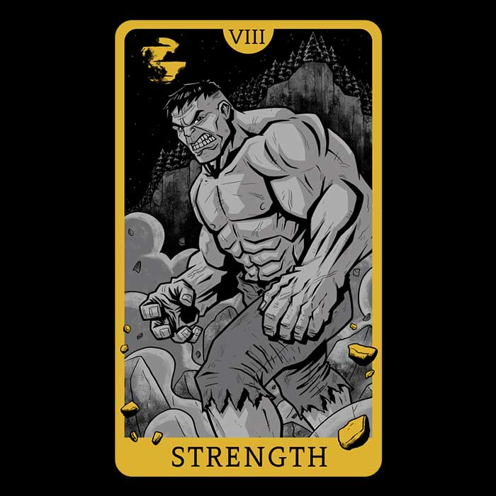 Tarot: Strength Men's Apparel - Adult & Kids T-Shirts, Sweatshirts & Hoodies apparel design preview 2