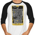 Tarot: The Devil 3/4 Sleeve Raglan - Adult & Kids T-Shirts, Sweatshirts & Hoodies apparel design preview 1