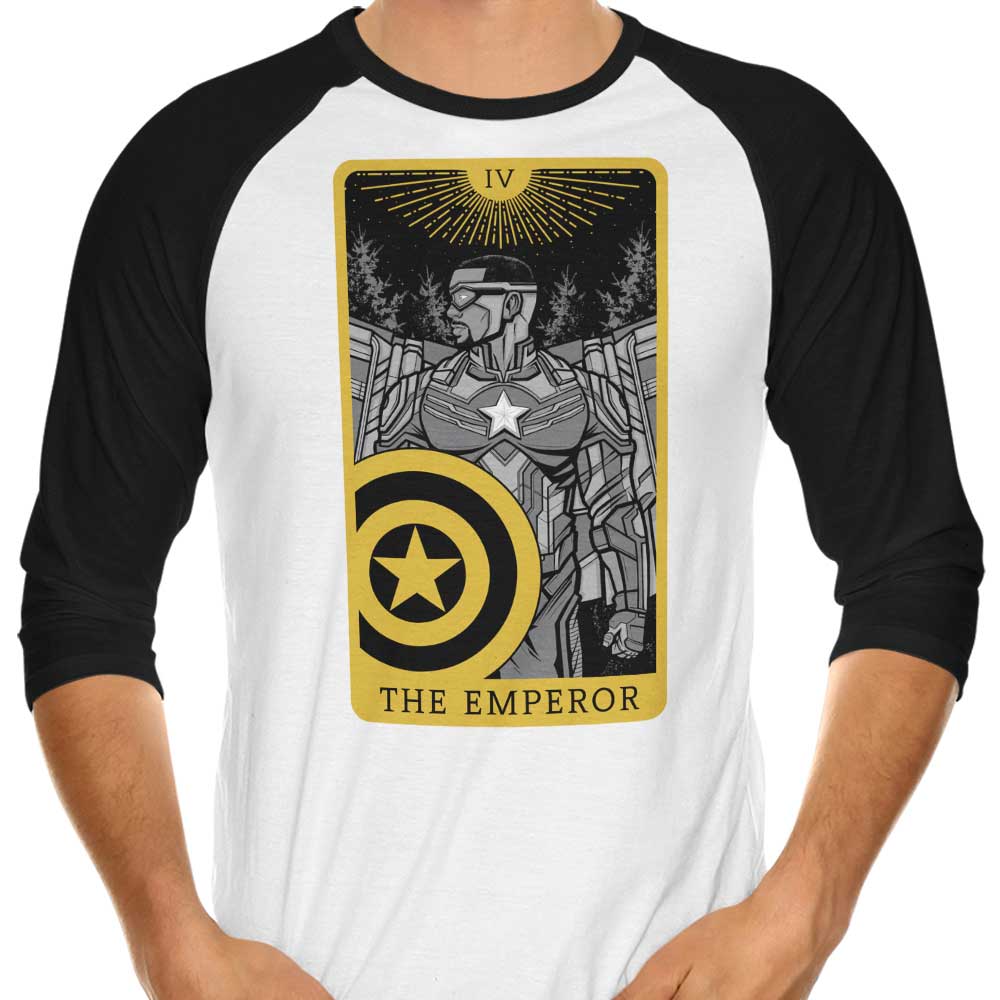 Tarot: The Emperor 3/4 Sleeve Raglan - Adult & Kids T-Shirts, Sweatshirts & Hoodies apparel design preview 1