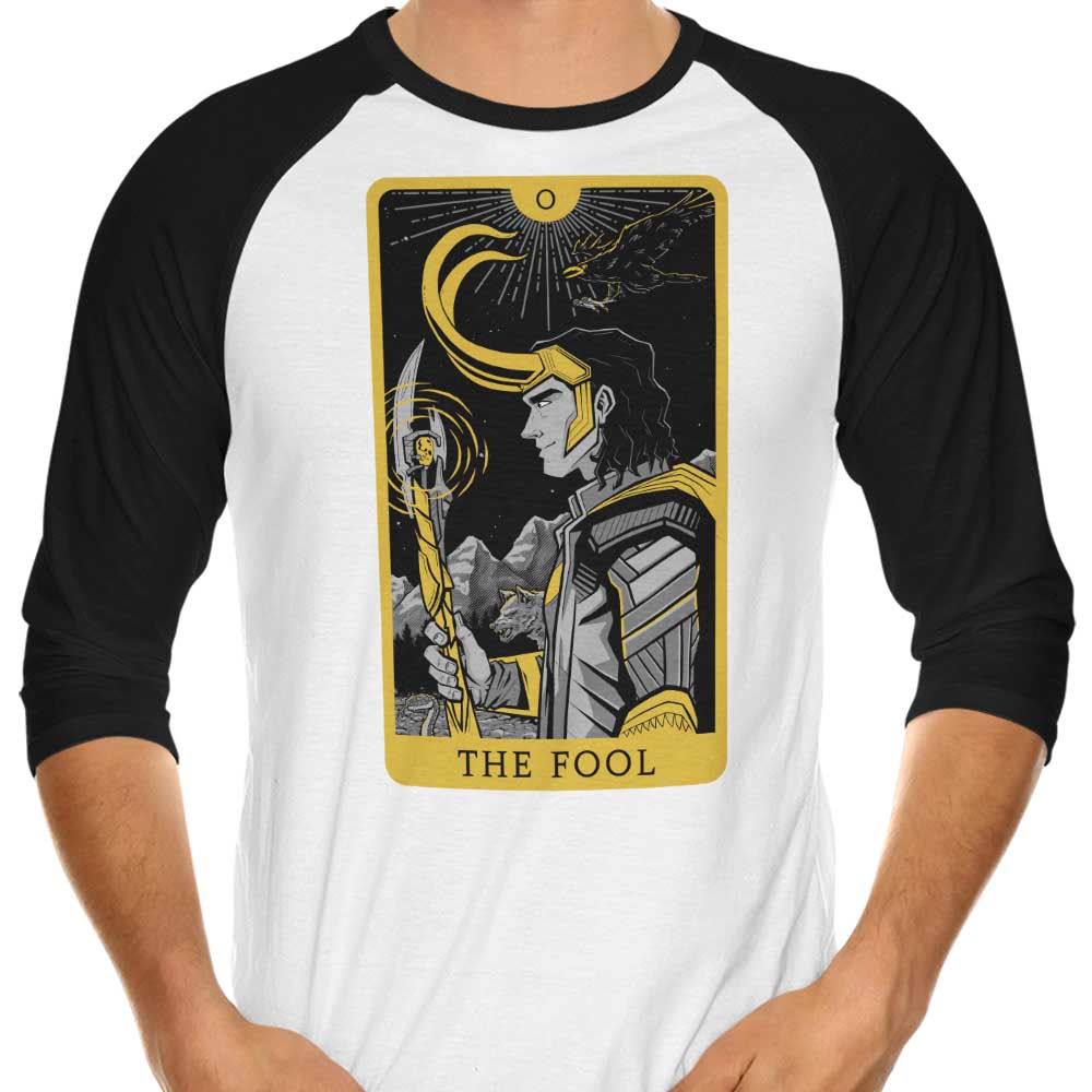 Tarot: The Fool 3/4 Sleeve Raglan - Adult & Kids T-Shirts, Sweatshirts & Hoodies apparel design preview 1