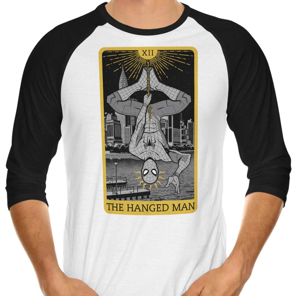 Tarot: The Hanged Man 3/4 Sleeve Raglan - Adult & Kids T-Shirts, Sweatshirts & Hoodies apparel design preview 1