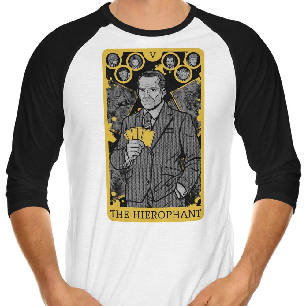 Tarot: The Hierophant 3/4 Sleeve Raglan - Adult & Kids T-Shirts, Sweatshirts & Hoodies apparel design preview 1