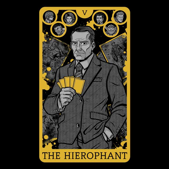 Tarot: The Hierophant Men's Apparel - Adult & Kids T-Shirts, Sweatshirts & Hoodies apparel design preview 2