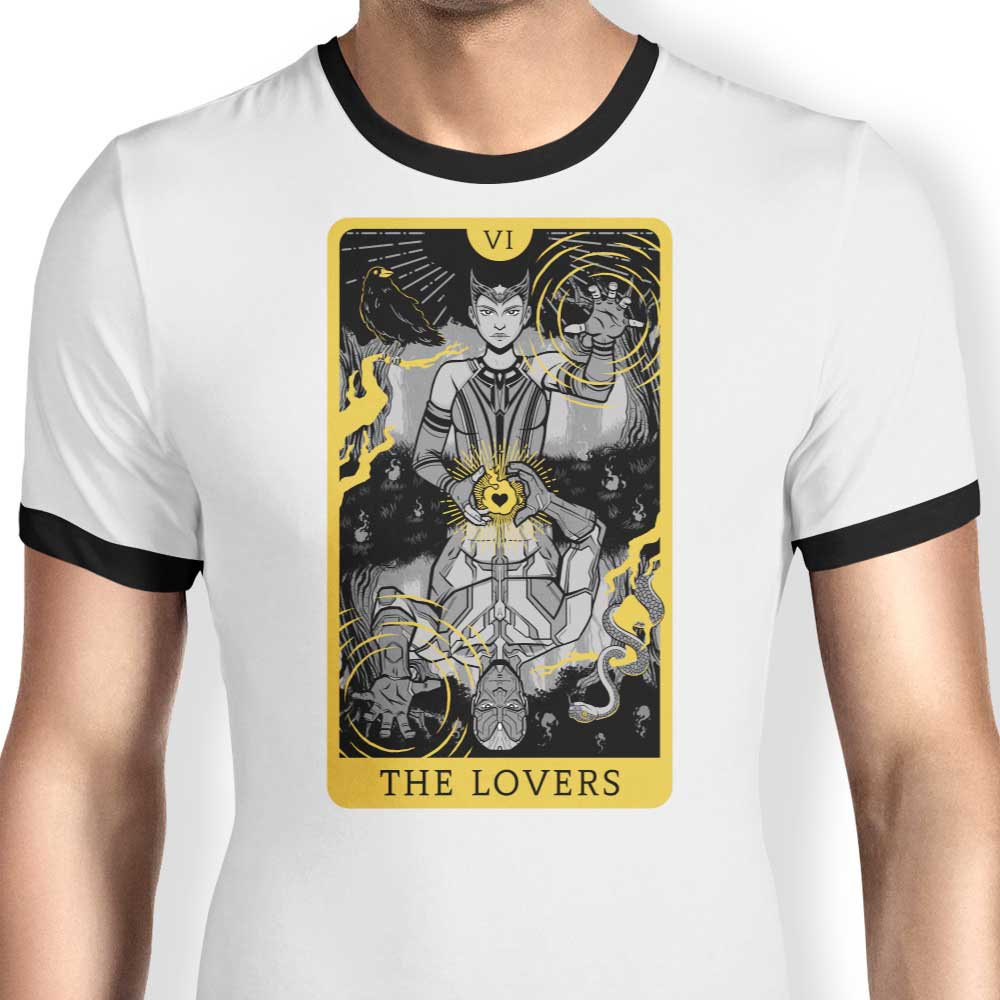 Tarot: The Lovers Ringer - Adult & Kids T-Shirts, Sweatshirts & Hoodies apparel design preview 1