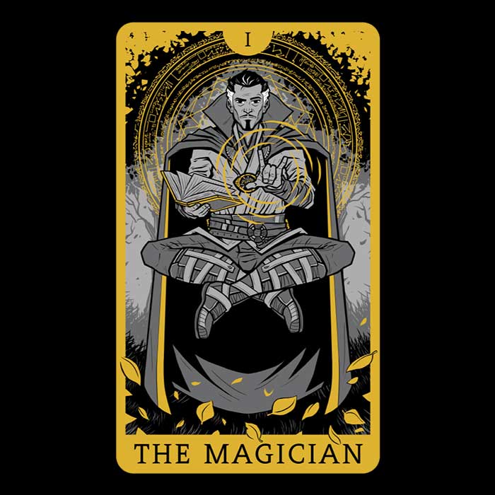 Tarot: The Magician Men's Apparel - Adult & Kids T-Shirts, Sweatshirts & Hoodies apparel design preview 2