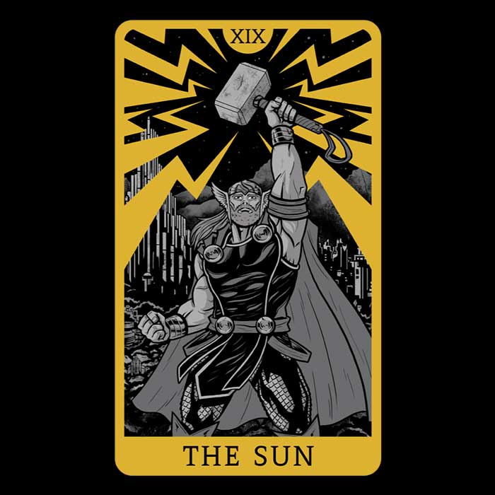 Tarot: The Sun Men's Apparel - Adult & Kids T-Shirts, Sweatshirts & Hoodies apparel design preview 2