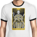 Tarot: Wheel of Fortune Ringer - Adult & Kids T-Shirts, Sweatshirts & Hoodies apparel design preview 1