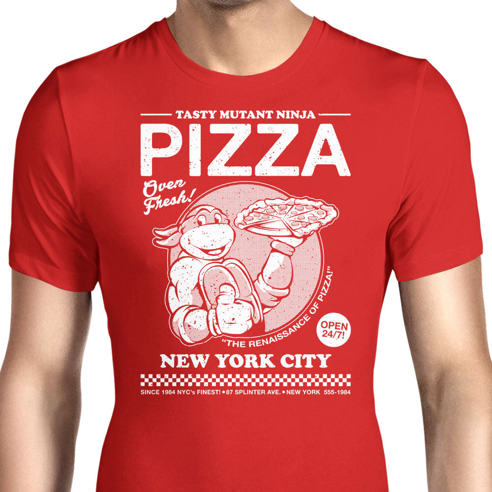 Tasty Mutant Ninja Pizza Men's Apparel - Adult & Kids T-Shirts, Sweatshirts & Hoodies apparel design preview 1