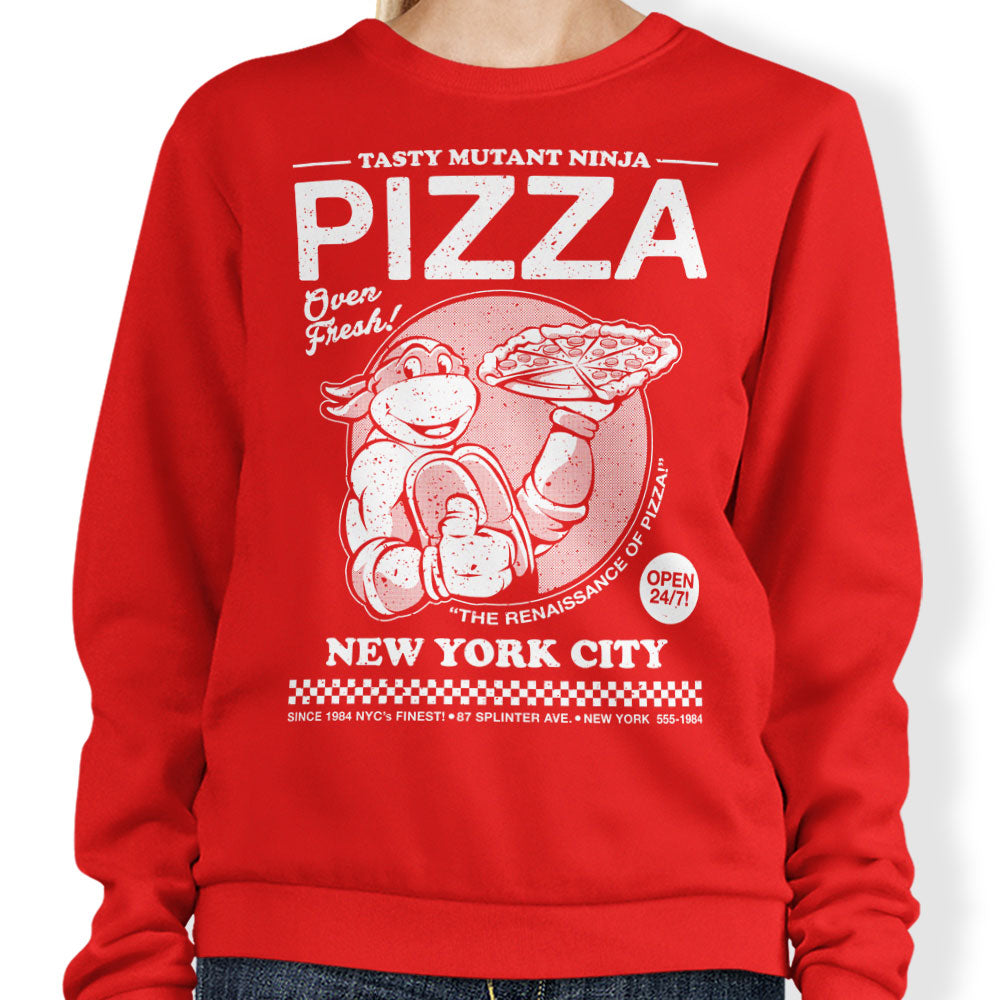 Tasty Mutant Ninja Pizza - Adult & Kids T-Shirts, Sweatshirts & Hoodies apparel design preview 1