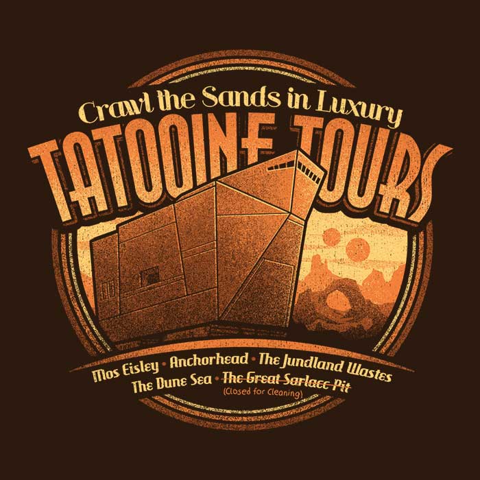 Tatooine Tours Men's Apparel - Adult & Kids T-Shirts, Sweatshirts & Hoodies apparel design preview 2