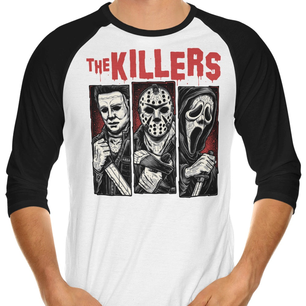 Tattooed Killers 3/4 Sleeve Raglan - Adult & Kids T-Shirts, Sweatshirts & Hoodies apparel design preview 1