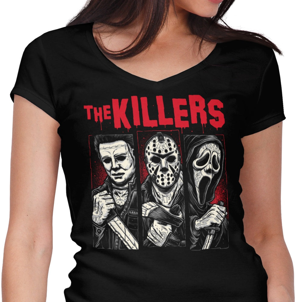 Tattooed Killers Women's V-Neck - Adult & Kids T-Shirts, Sweatshirts & Hoodies apparel design preview 1