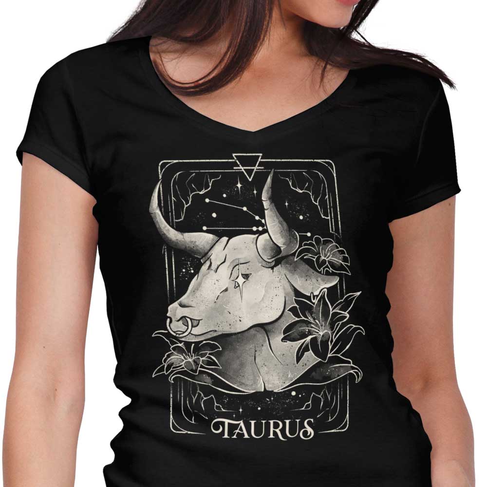 Taurus (Edu.Ely) Women's V-Neck - Adult & Kids T-Shirts, Sweatshirts & Hoodies apparel design preview 1