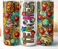 Teacher Sunflower Cheetah Print 20 oz Skinny Tumbler - Adult & Kids T-Shirts, Sweatshirts & Hoodies apparel design preview 1