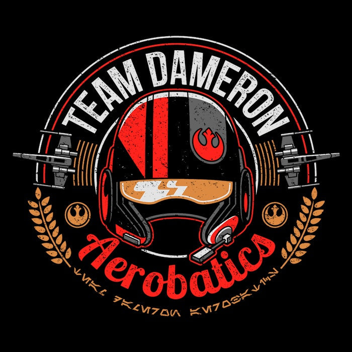 Team Dameron Tank Top - Adult & Kids T-Shirts, Sweatshirts & Hoodies apparel design preview 2