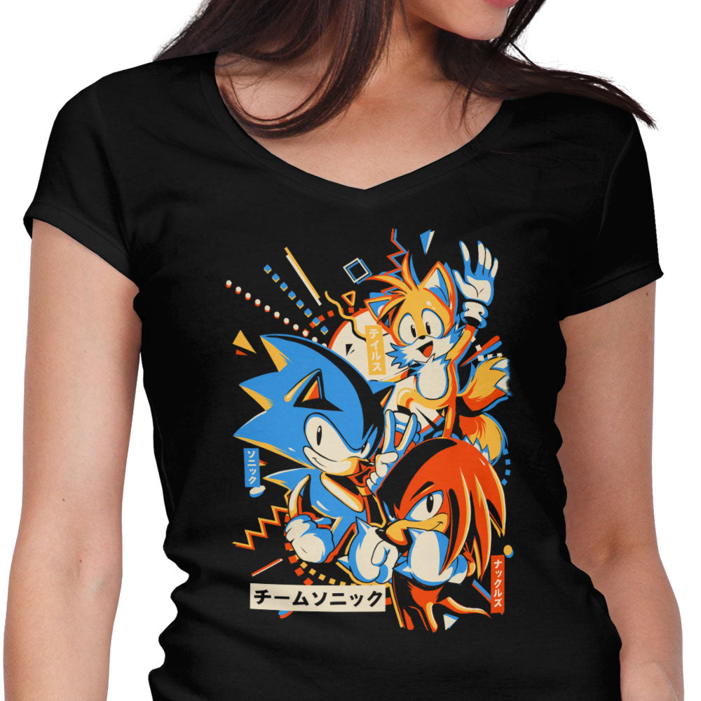Team Mania Women's V-Neck - Adult & Kids T-Shirts, Sweatshirts & Hoodies apparel design preview 1