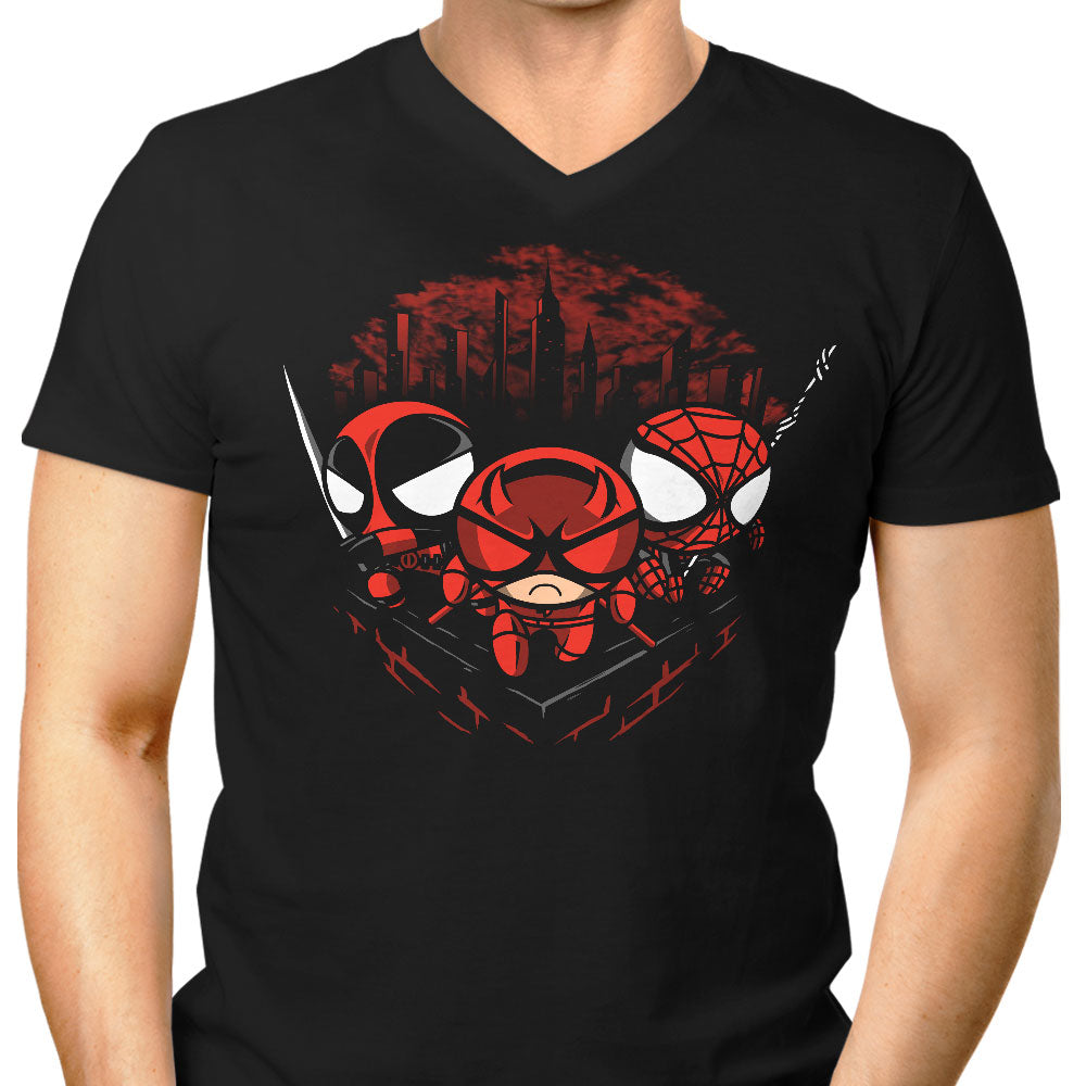 Team Redpuff Men's V-Neck - Adult & Kids T-Shirts, Sweatshirts & Hoodies apparel design preview 1