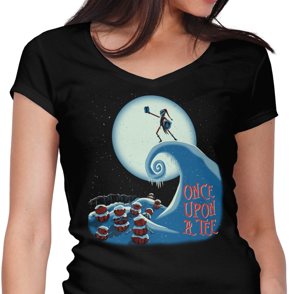Teerion Before Christmas Women's V-Neck - Adult & Kids T-Shirts, Sweatshirts & Hoodies apparel design preview 1