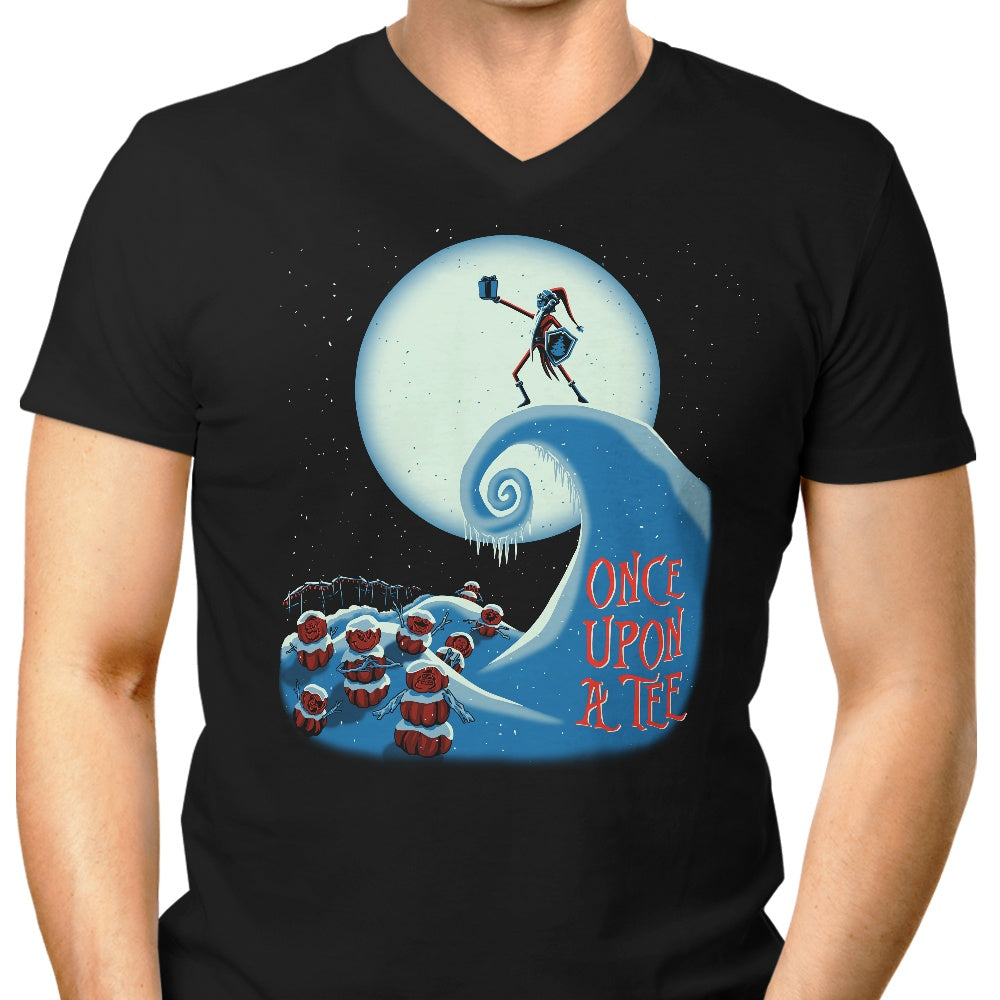 Teerion Before Christmas Men's V-Neck - Adult & Kids T-Shirts, Sweatshirts & Hoodies apparel design preview 1