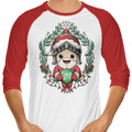 Teerion Christmas 3/4 Sleeve Raglan - Adult & Kids T-Shirts, Sweatshirts & Hoodies apparel design preview 1