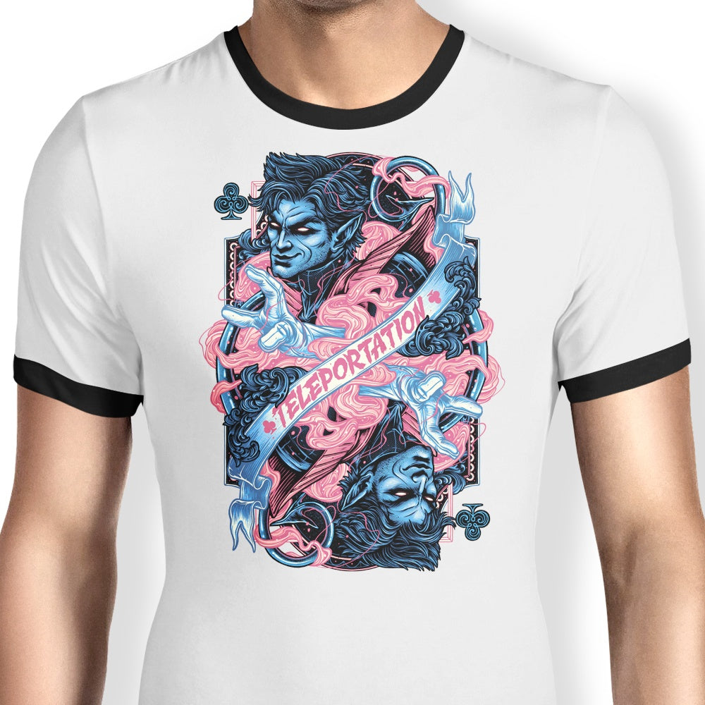 Teleportation Ringer - Adult & Kids T-Shirts, Sweatshirts & Hoodies apparel design preview 1