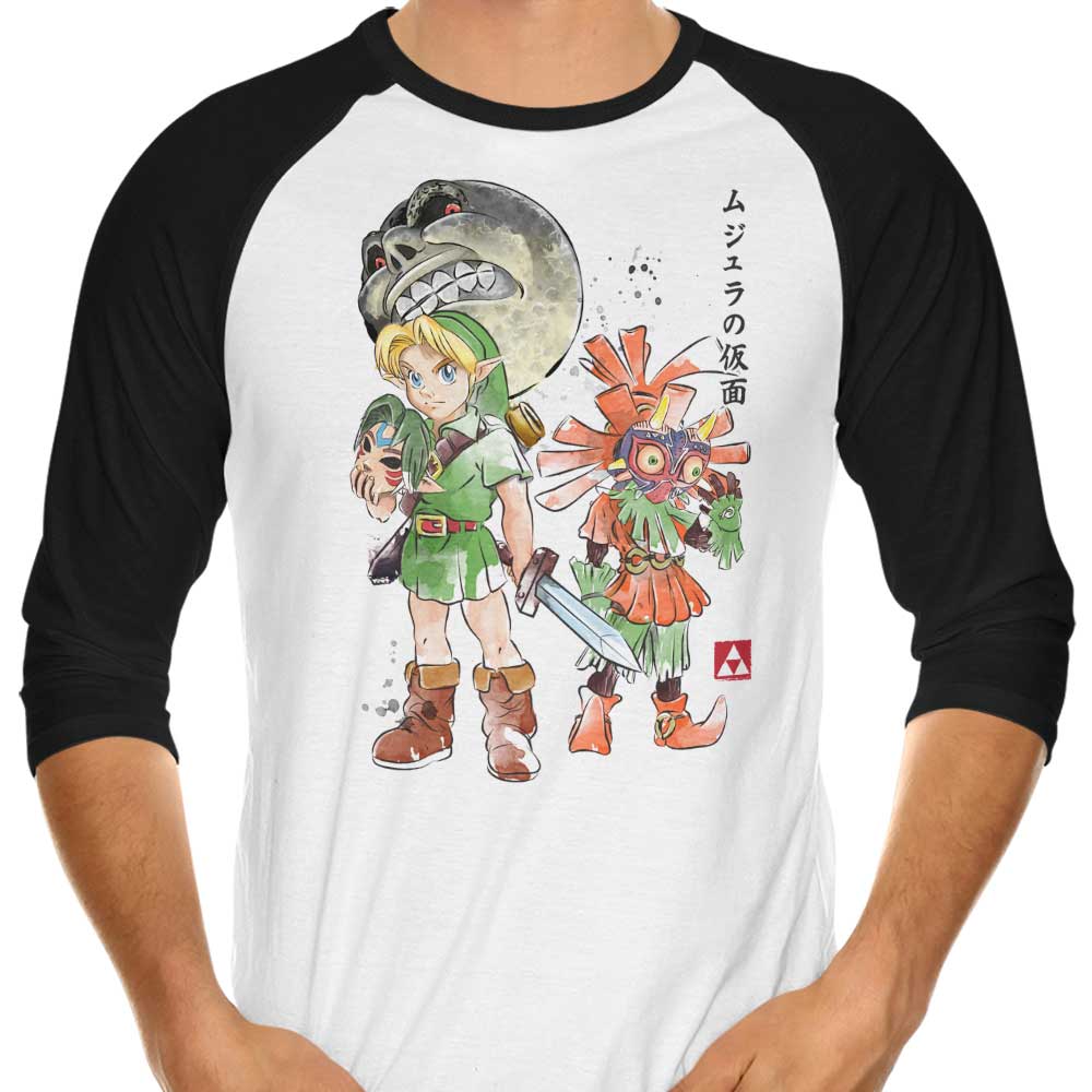 Termina Watercolor 3/4 Sleeve Raglan - Adult & Kids T-Shirts, Sweatshirts & Hoodies apparel design preview 1