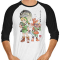 Termina Watercolor 3/4 Sleeve Raglan - Adult & Kids T-Shirts, Sweatshirts & Hoodies apparel design preview 1