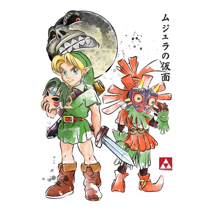 Termina Watercolor 3/4 Sleeve Raglan - Adult & Kids T-Shirts, Sweatshirts & Hoodies apparel design preview 2