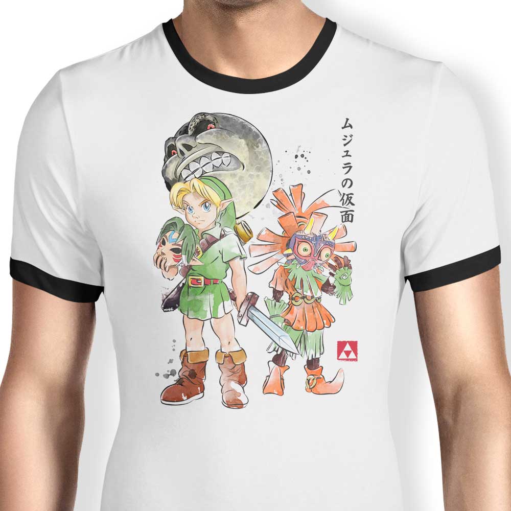 Termina Watercolor Ringer - Adult & Kids T-Shirts, Sweatshirts & Hoodies apparel design preview 1