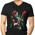 Terrifying Christmas Men's V-Neck - Adult & Kids T-Shirts, Sweatshirts & Hoodies apparel design preview 1