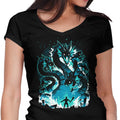 Terror of the Tides Women's V-Neck - Adult & Kids T-Shirts, Sweatshirts & Hoodies apparel design preview 1