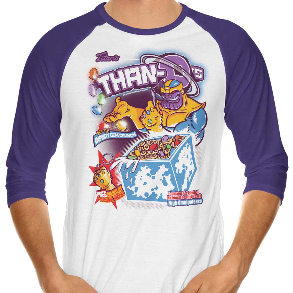 Than-O's 3/4 Sleeve Raglan - Adult & Kids T-Shirts, Sweatshirts & Hoodies apparel design preview 1