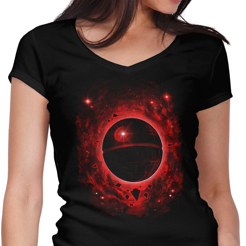 That's No Moon Women's V-Neck - Adult & Kids T-Shirts, Sweatshirts & Hoodies apparel design preview 1
