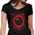 That's No Moon Women's V-Neck - Adult & Kids T-Shirts, Sweatshirts & Hoodies apparel design preview 1