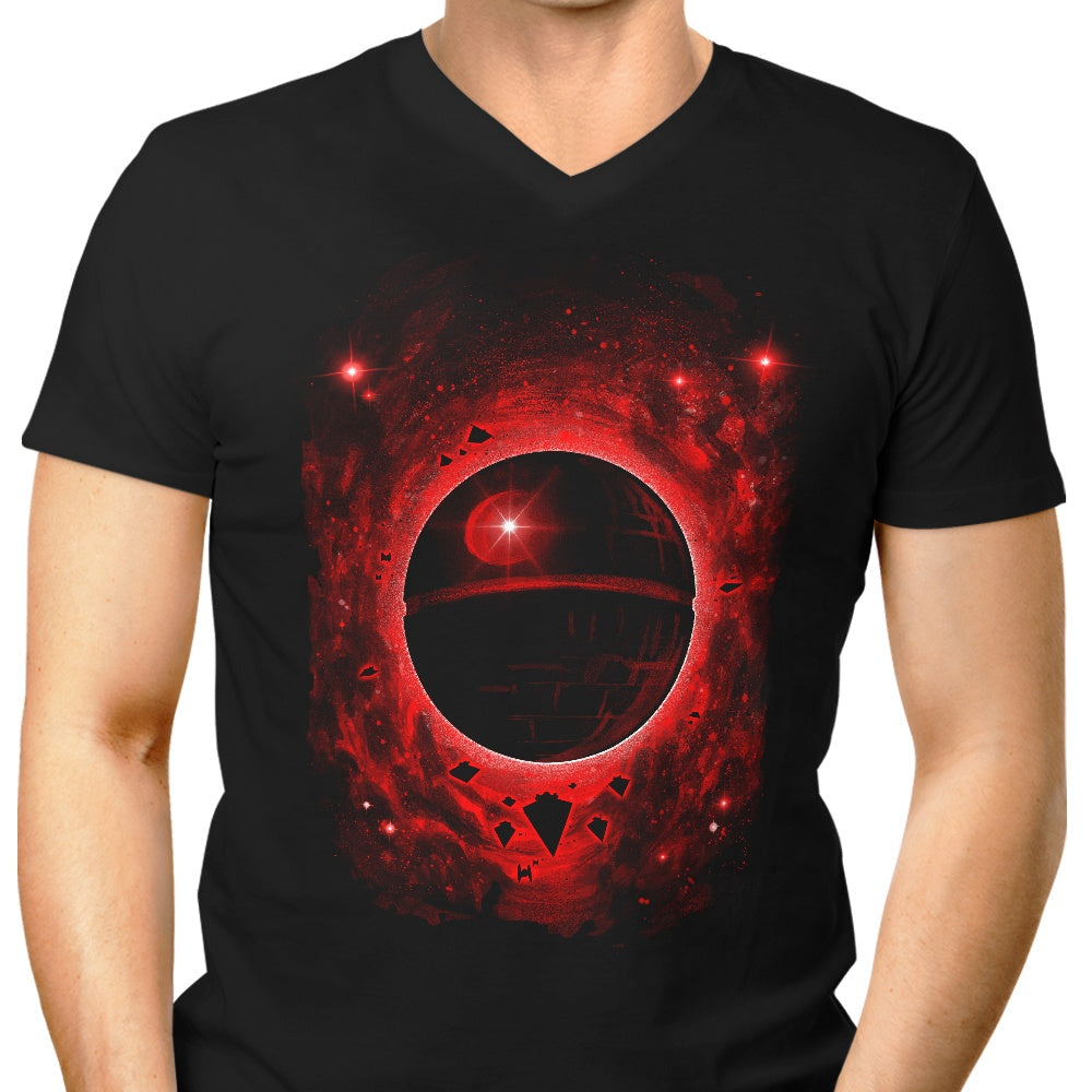 That's No Moon Men's V-Neck - Adult & Kids T-Shirts, Sweatshirts & Hoodies apparel design preview 1