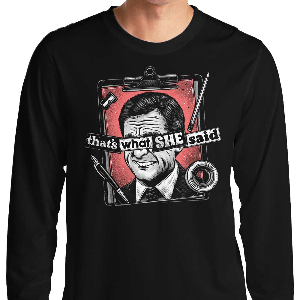 That's What She Said - Adult & Kids T-Shirts, Sweatshirts & Hoodies apparel design preview 1
