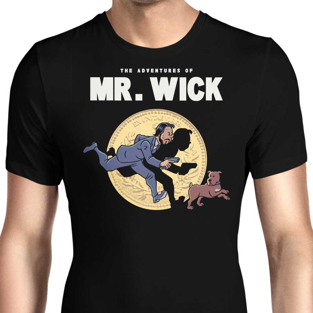 The Adventures of Mr. Wick Men's Apparel - Adult & Kids T-Shirts, Sweatshirts & Hoodies apparel design preview 1