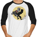The Adventures of Black Knight 3/4 Sleeve Raglan - Adult & Kids T-Shirts, Sweatshirts & Hoodies apparel design preview 1