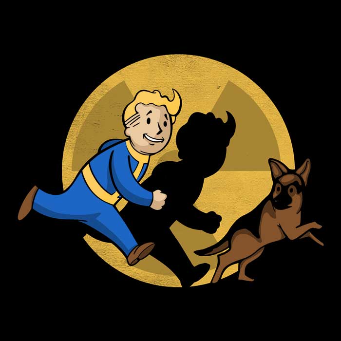 The Adventures of Vault Boy Men's Apparel - Adult & Kids T-Shirts, Sweatshirts & Hoodies apparel design preview 2